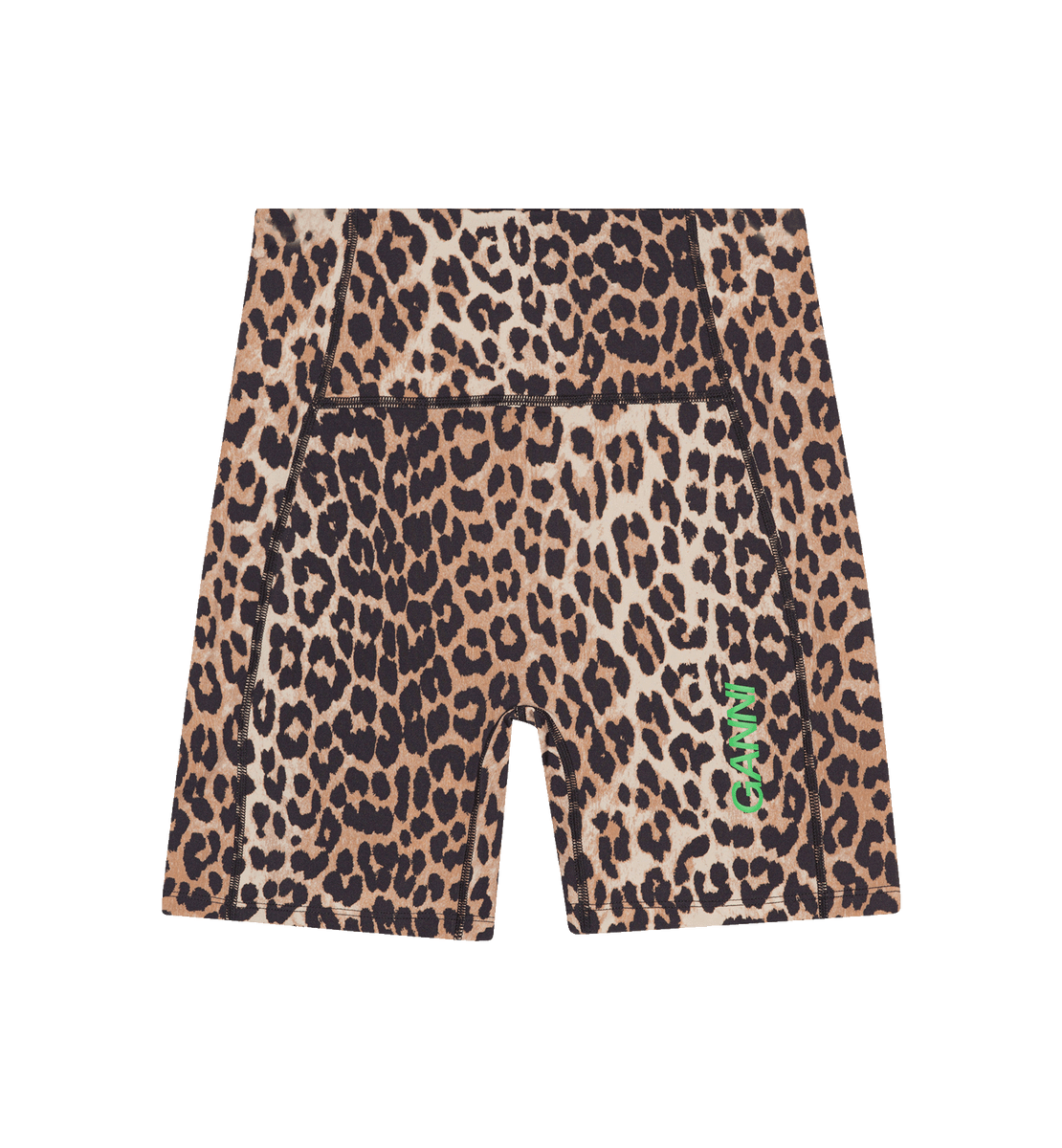 GANNI Leopard Active Ultra High Waist Shorts, Clothing