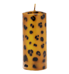 Long Leopard Print Blunt Candle