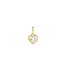 Heart Necklace Charm 14K