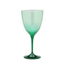 Faded Forest Green Wine glass