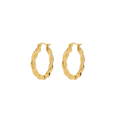 Large Twisted Hoop Earrings