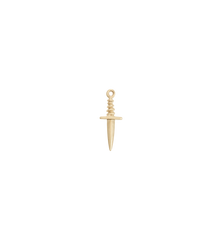 Tiny Dagger Charm 14K