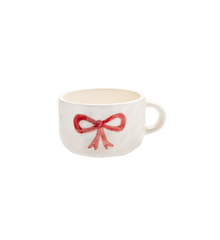 Sugar Plum Bow Cappuccino Mug