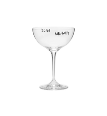 Naughty & Nice Champagne Glass