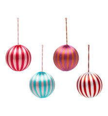 Big corded Sweet Treat Ornament Set of 4