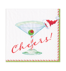 Caspari Cocktail Christmas Napkin