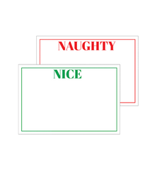 Caspari Naughty Or Nice Placecard