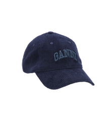 GANNI Blue Corduroy Cap