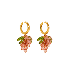 Annele Raspberry Jelly Earrings