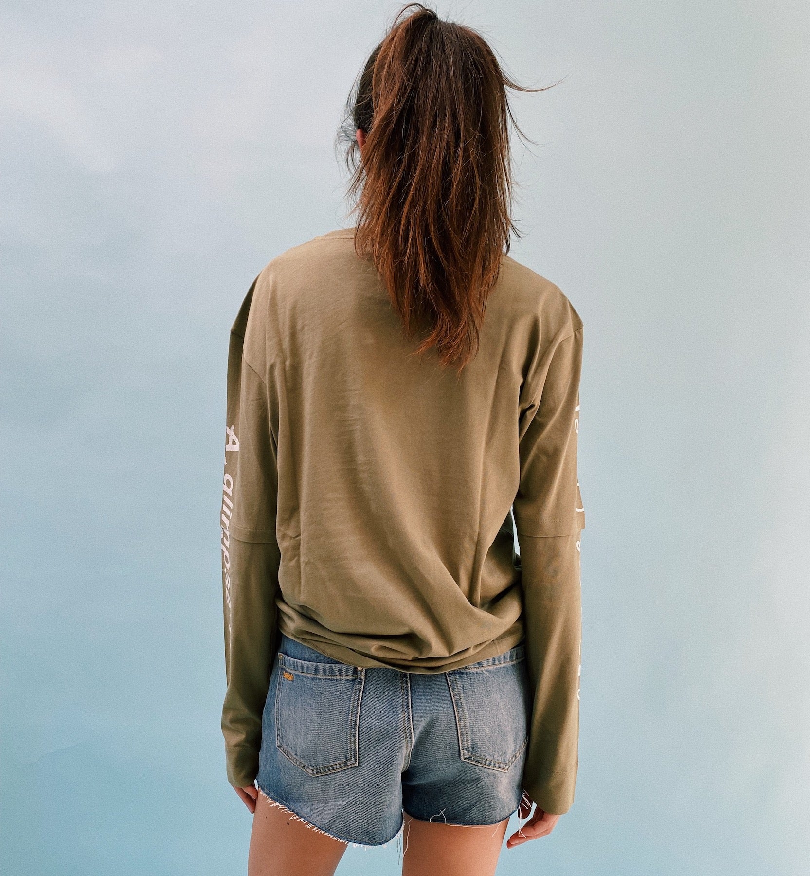 GANNI Green TV Long Sleeve T-shirt | Clothing | Anna + Nina