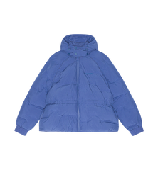 GANNI Blue Soft Puffer Short Raglan Jacket