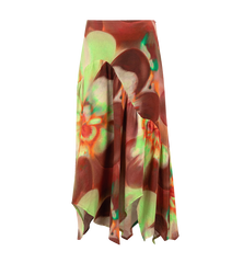 Laagam Marley Asymmetric Midi Skirt