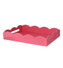 Addison Ross Pink Scallop Tray Medium