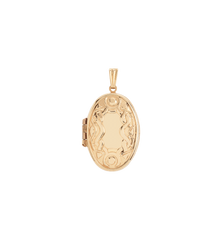 Vintage Oval Gilded Memory Locket