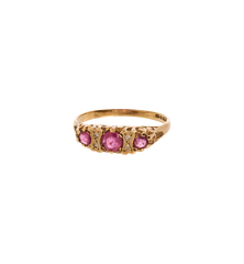 Vintage Ruby and Diamond Lucky You Ring