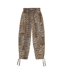 GANNI Leopard Satin Pants