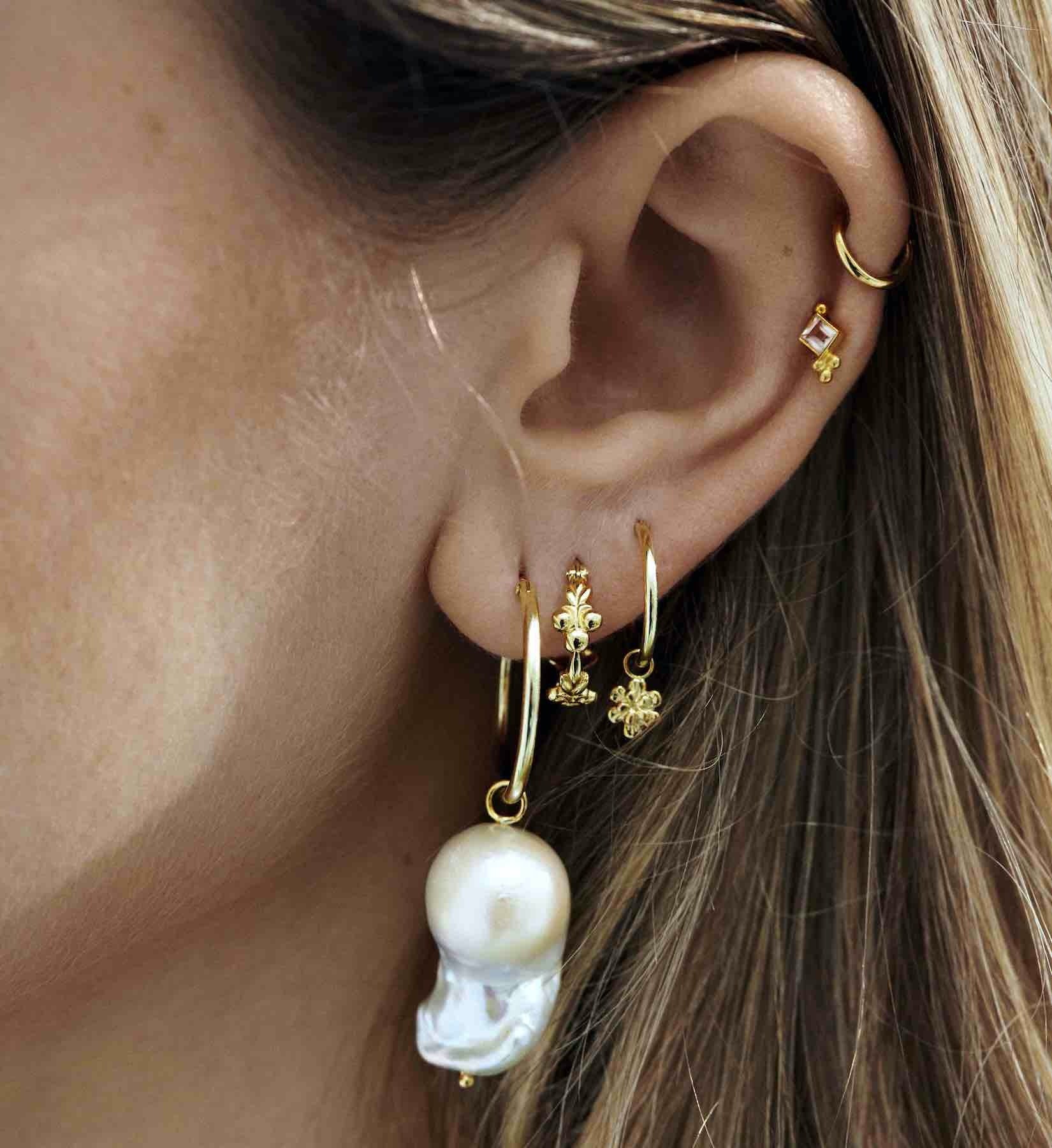 toezicht houden op fout Giet Bloom Earring Charm 14K | Anna + Nina